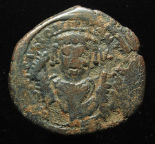 Byzantine Empire Tiberius II Constantine (578-582) AE follis, Nicomedia - SB 441
