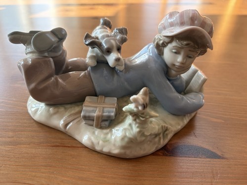 Lladro 5451 boy with dog - #5451,, "boy
