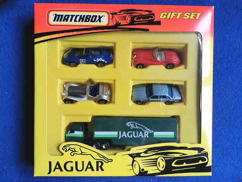 Matchbox boxed jaguar gift set - boxed,