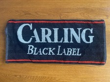 Vintage Carling Black Label Lager Beer / Bar Towel