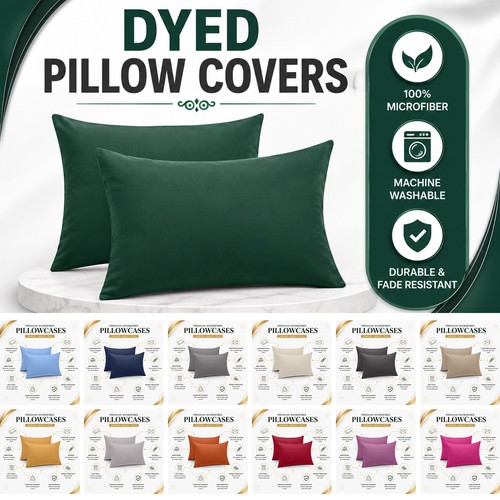 Microfibre pillow covers pair - pillow,