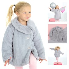 Infant Kids Girls Grey Faux