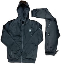 Mens Tracksuit Black Time Is