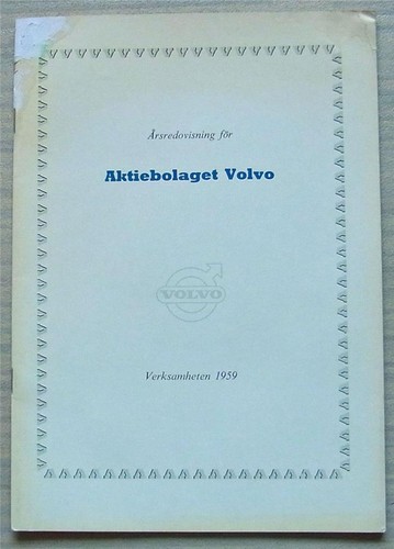 Volvo car company annual - car,