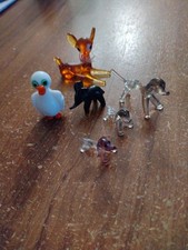 Selection of Vintage Miniature Glass Figurines
