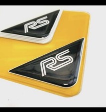 2x RS Ford Focus 3D Gel Badge