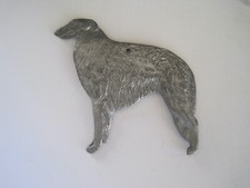 Borzoi Dog Ornament Metal