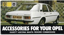 Opel Accessories 1976 UK