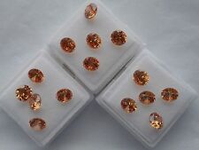 6mm round champagne cubic zirconia loose gemstones 4 stones for £1.50p