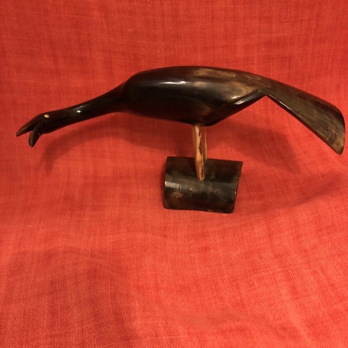 Vintage hand carved antler - vintage,