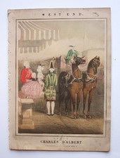 West End Polka Antique Illustrated Victorian Music Sheet d'Albert Fashion Cornet