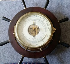 Vintage Ship's Wheel Clock And