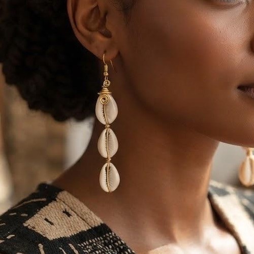 Boho cowrie shell - boho,