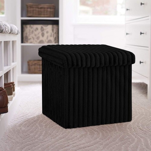 Foldable storage box - foldable, ottoman
