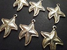 Raw Stamped Brass - Starfish