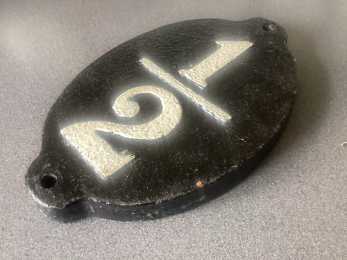 Original railway plate cast - original,