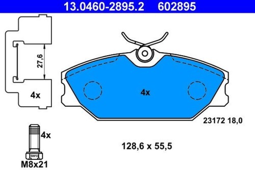 Disc brake pad set - pad,