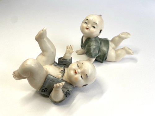 Vintage pair porcelain - of,