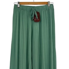 Womens Wide Leg Pleated Pants