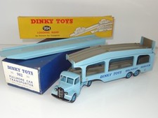 (S) Dinky PULLMORE CAR TRANSPORTER FAWN DECKS & RAMP - 582 / 982 RARE export box