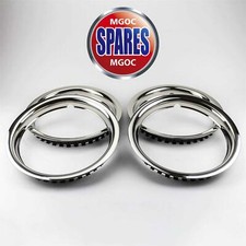 MGB & GT 14" Stainless Steel  Wheel Trims Set of 4 W505SS/GLZ226SS