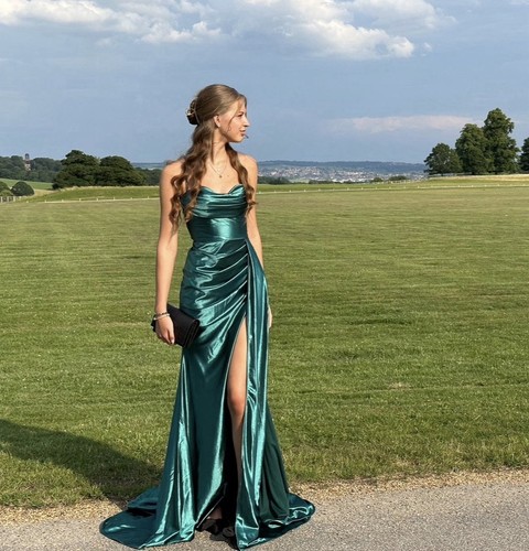 Emerald green prom dress size - emerald,