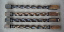 4 Reclaimed 18.5" Antique Barley Twist Slender Spindles