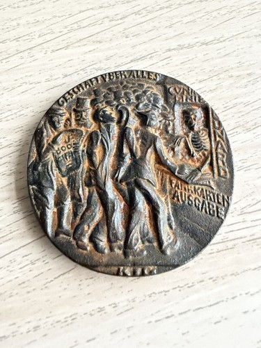 Ww1 lusitania medal 1915 - ww1,
