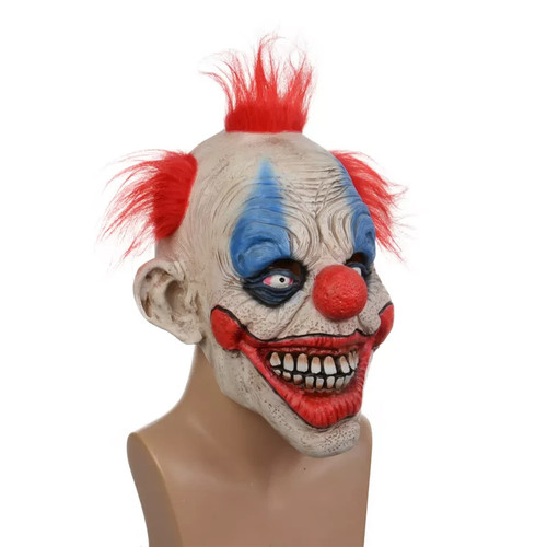 Clown mask latex realistic - mask,