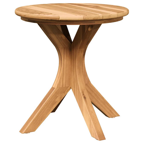 Side table solid - side, teak