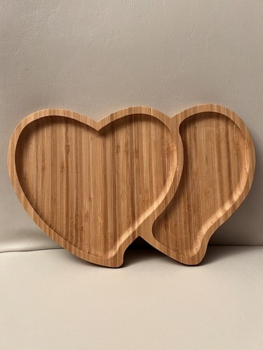 New bamboo double heart snack - bamboo,