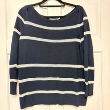 Mint Velvet Navy and white