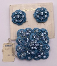 Vintage NOS Blue Enamel