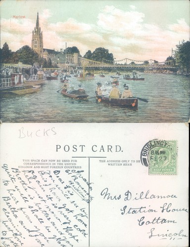 Marlow town and boating - , on