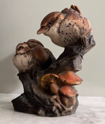 Vintage resin bird ornament - vintage,