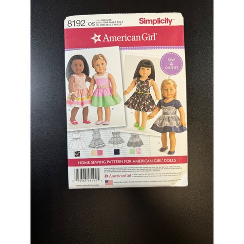 Simplicity 8192 american girl - simplicity,