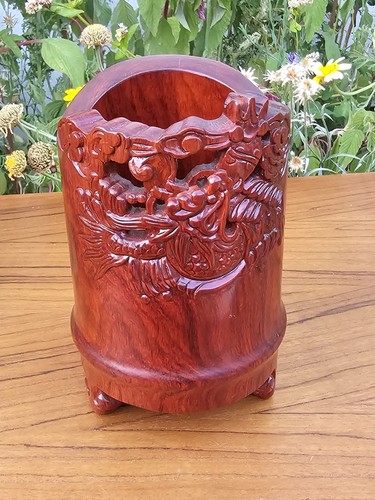 Carved dragon chinese wooden - carved,