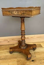 Antique C1850 Teapoy Pedestal Table ? Rosewood