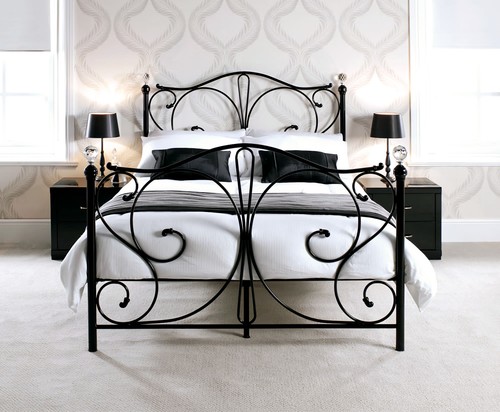 Bed frame metal 4ft6 double - metal,