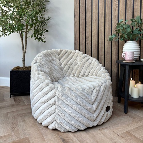 Ribbed faux fur - fur, beanbag