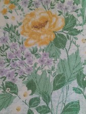 Vintage Fabric Bundle Retro Material Yellow Floral Fibreglass Satin Green 