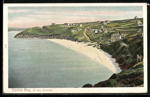Ives carbis bay postcard - st, bay,