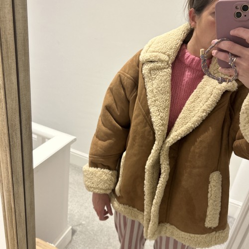 Topshop beige and brown - topshop, fur