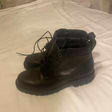 Royal Mail Leather Waterproof Mens Size 7 UK Delivery Boots Black -Non Steel Toe