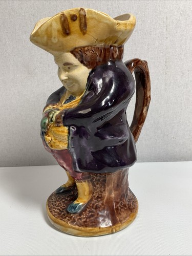 Majolica toby jug colourful - majolica,