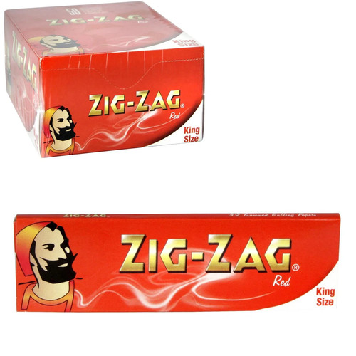 Zig zag red king size - zig,
