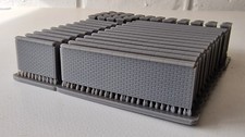OO Gauge  Brick Walls with capping stones 1.6m 3d printed Unpainted