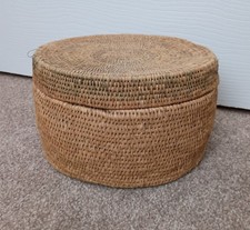 Vintage Sewing Box Wicker With