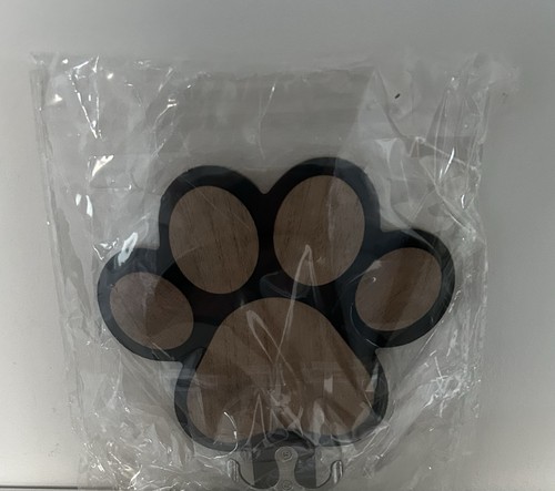 Wooden paw print - paw, |