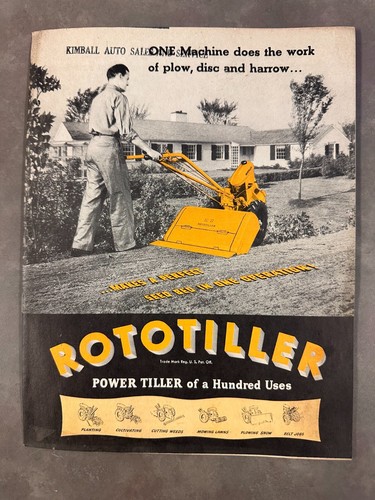 Vintage rototiller power - vintage,